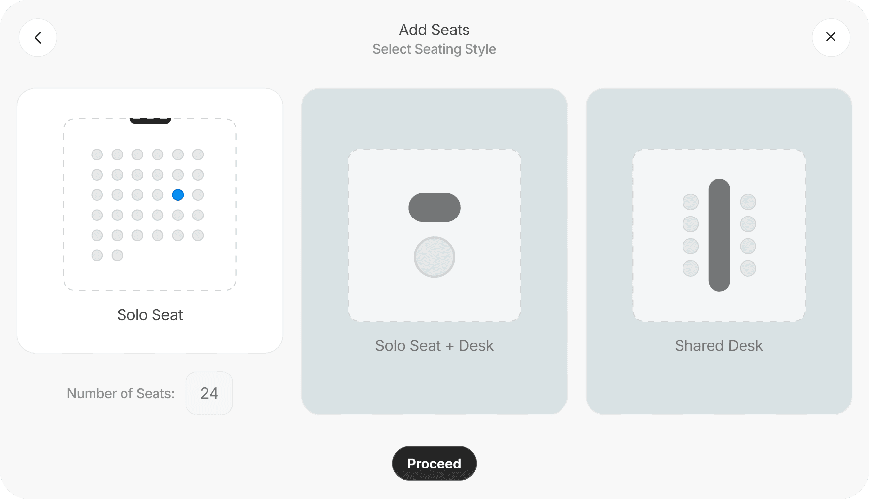 Member booking interface